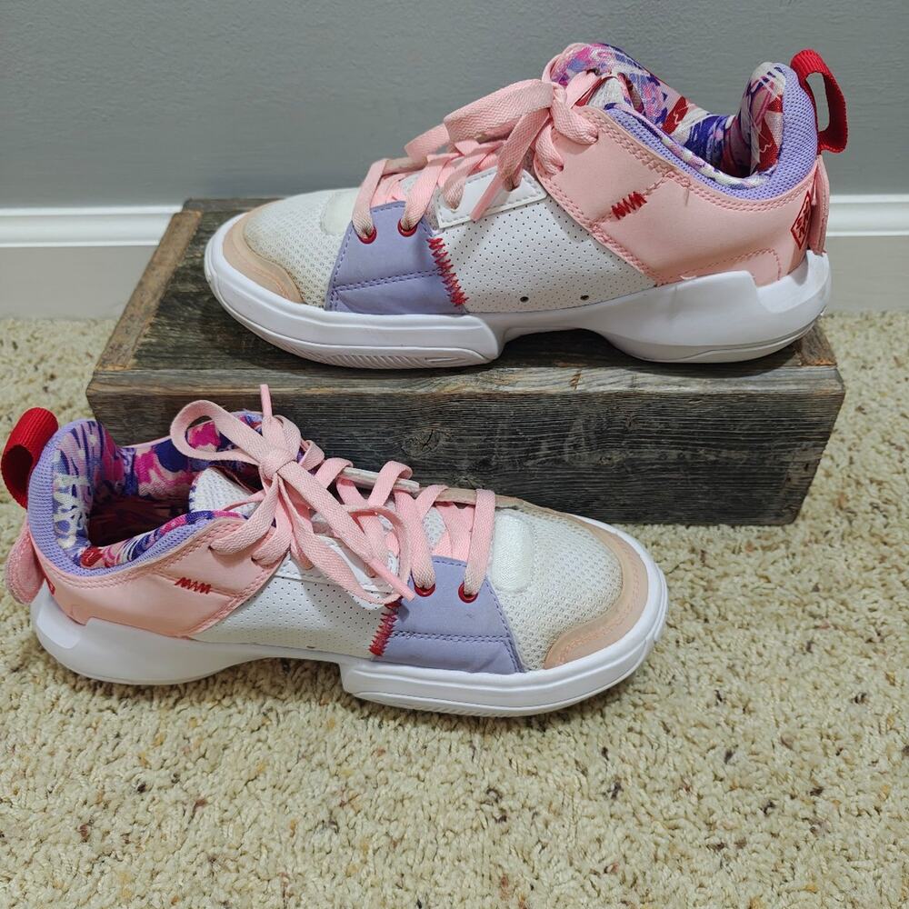 Jordan One Take 4 Pink Blast Purple White Sneakers Size 4.5Y DO3102-100